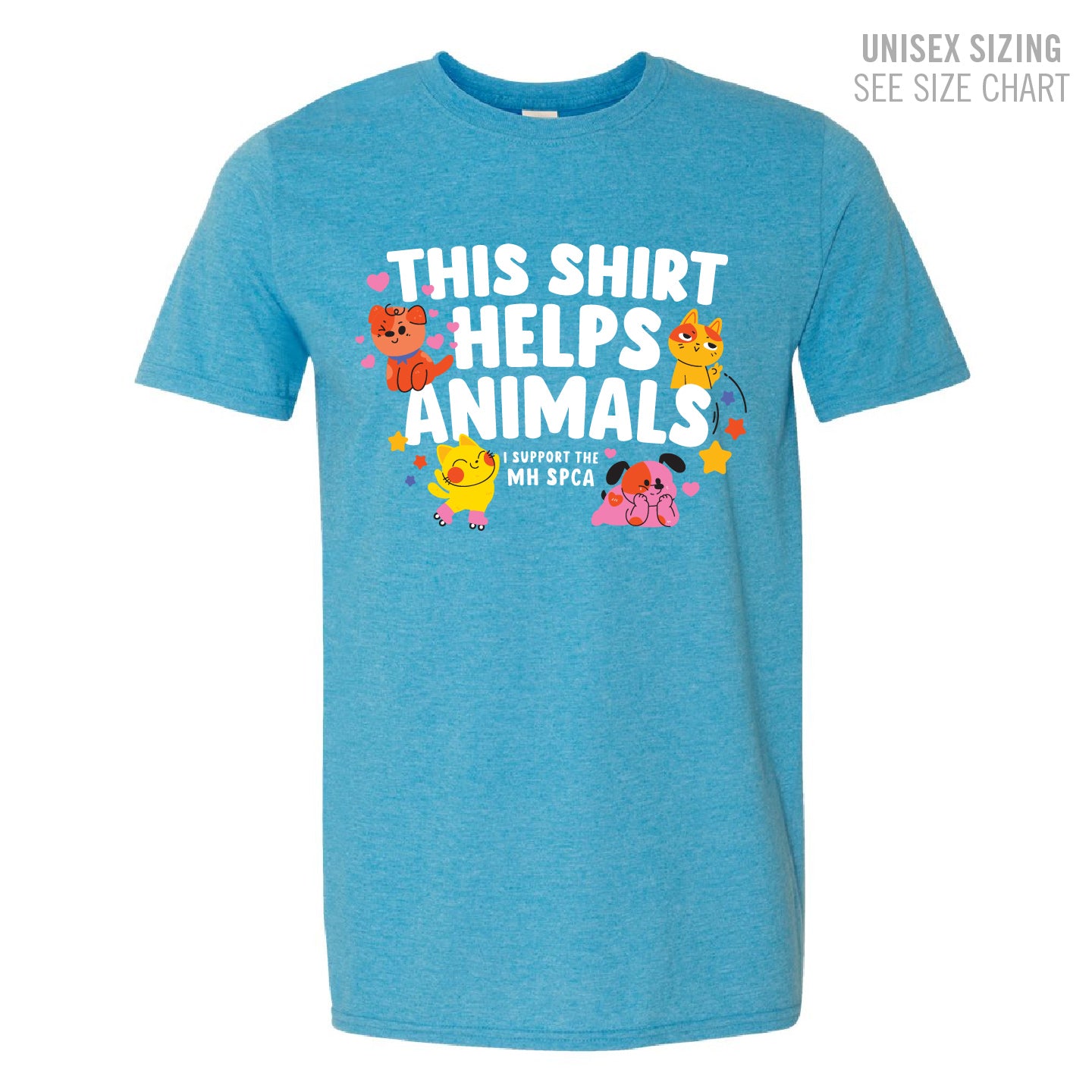 MH SPCA Helps Animals Unisex T-Shirt (SPCAT002-64000)