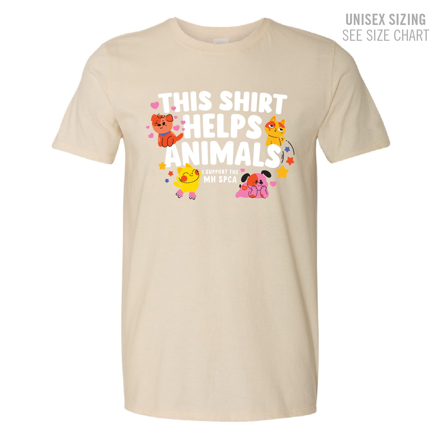 MH SPCA Helps Animals Unisex T-Shirt (SPCAT002-64000)