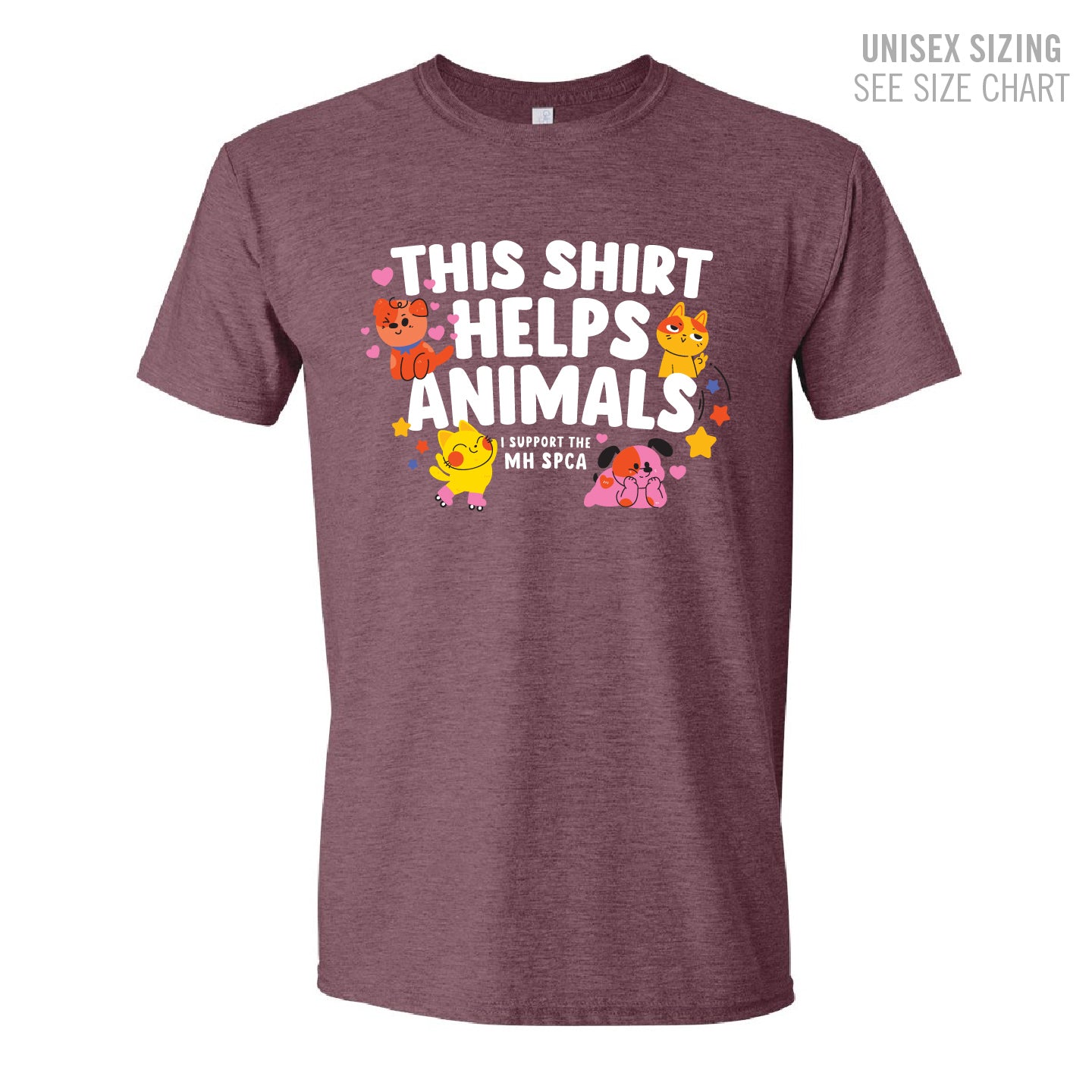 MH SPCA Helps Animals Unisex T-Shirt (SPCAT002-64000)