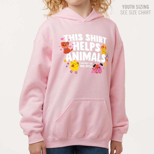 MH SPCA Helps Animals YOUTH Pullover Hoodie (SPCAT003-3322)