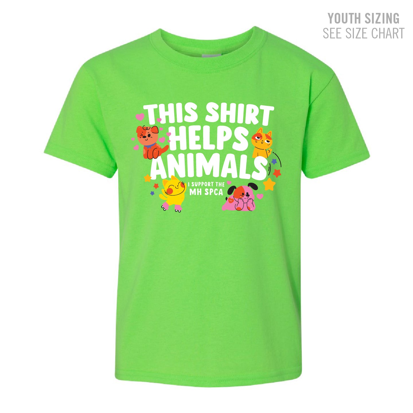 MH SPCA Helps Animals YOUTH T-Shirt (SPCAT003-5000B)