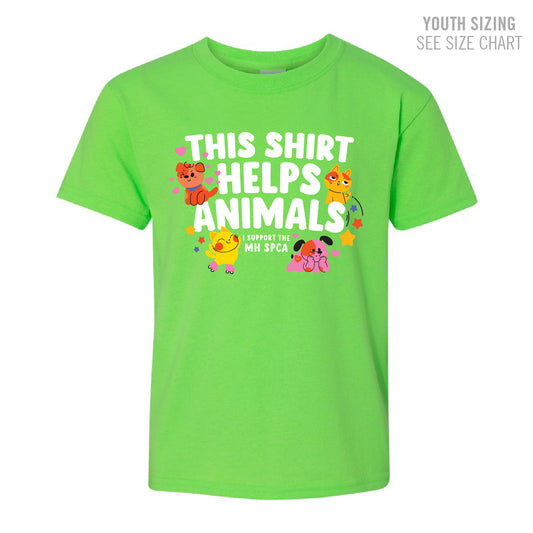 MH SPCA Helps Animals YOUTH T-Shirt (SPCAT003-5000B)