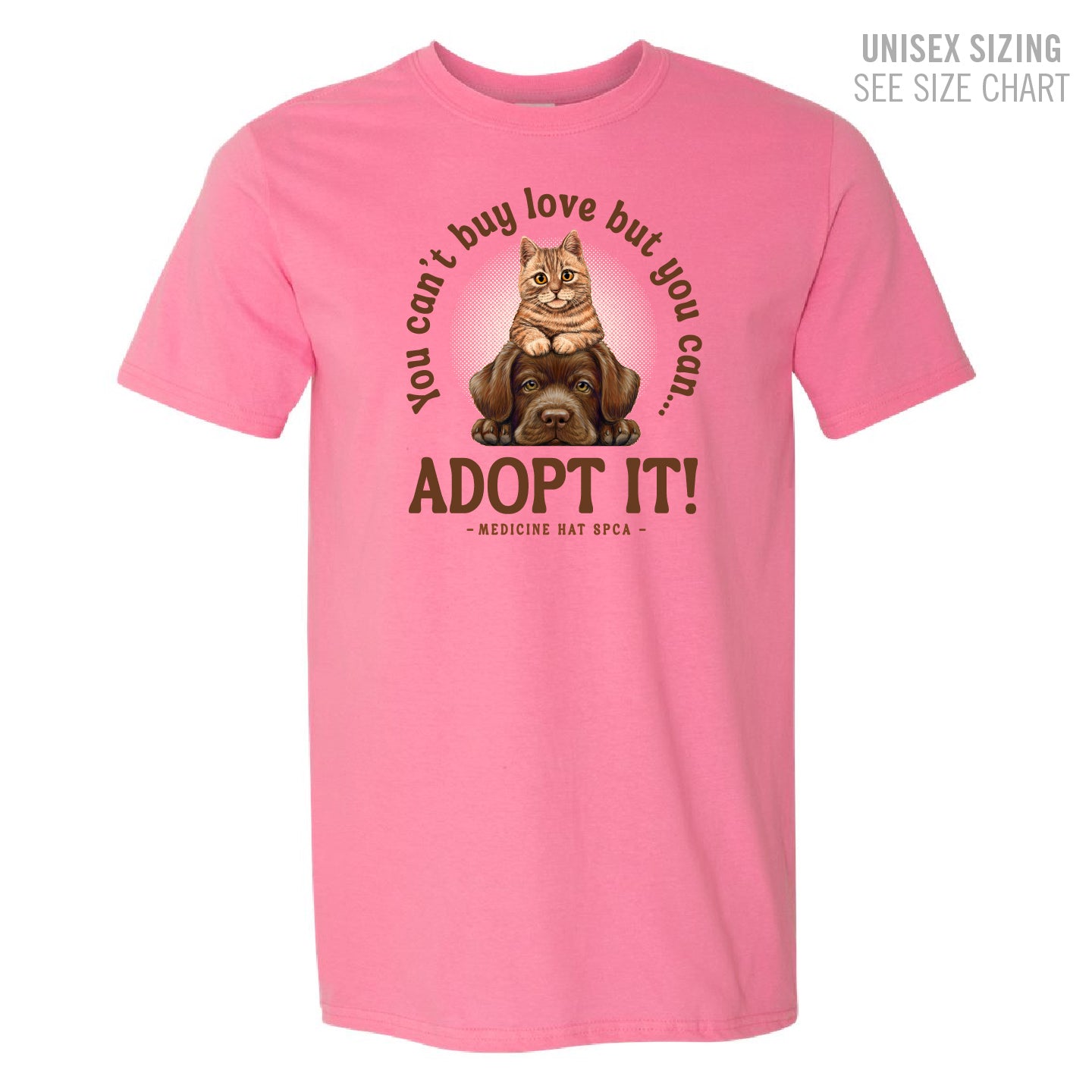 MH SPCA Adopt Love Unisex T-Shirt (SPCAT011-64000)