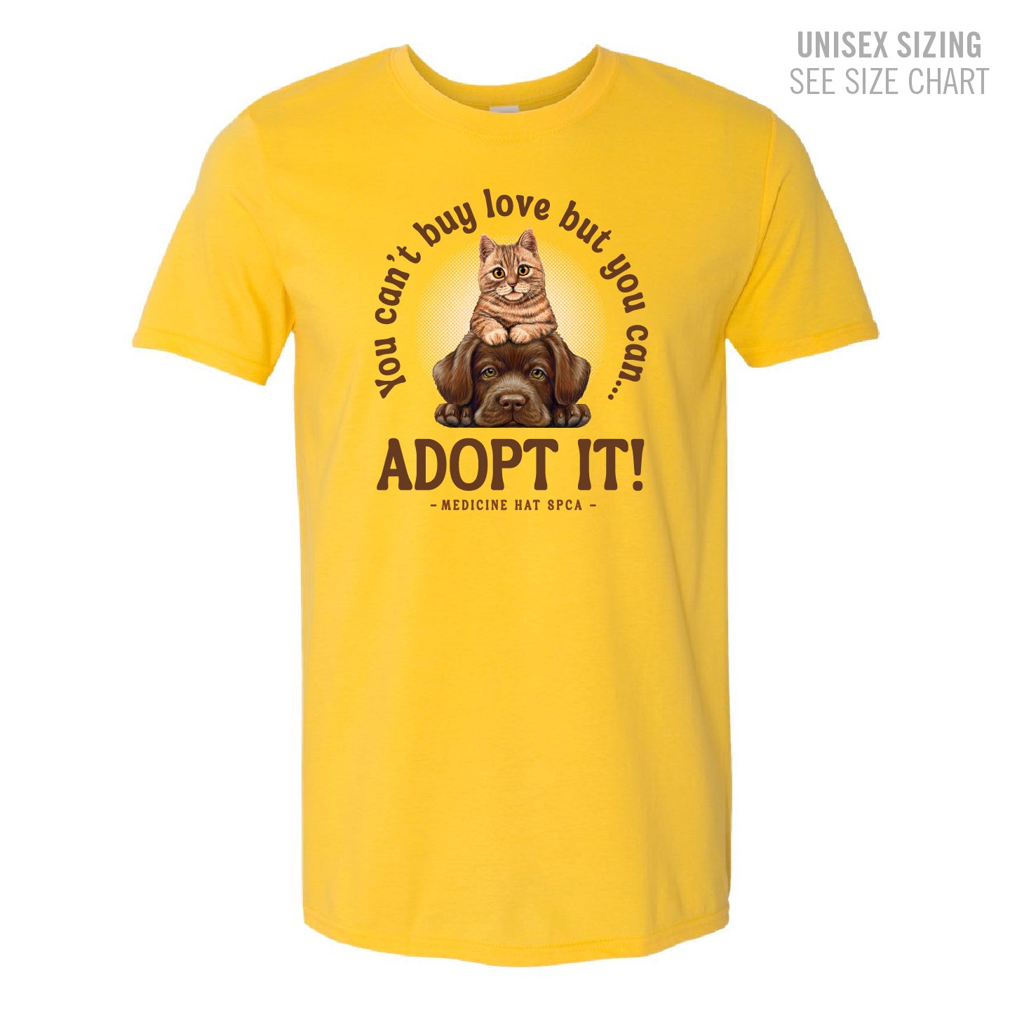 MH SPCA Adopt Love Unisex T-Shirt (SPCAT011-64000)