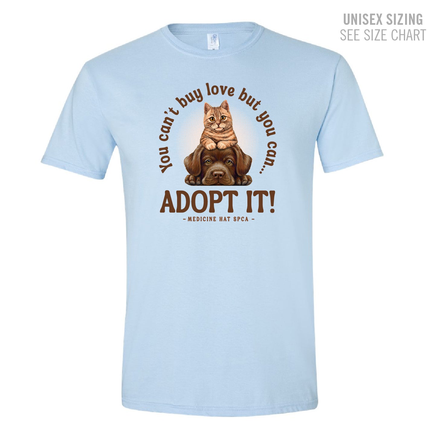 MH SPCA Adopt Love Unisex T-Shirt (SPCAT011-64000)