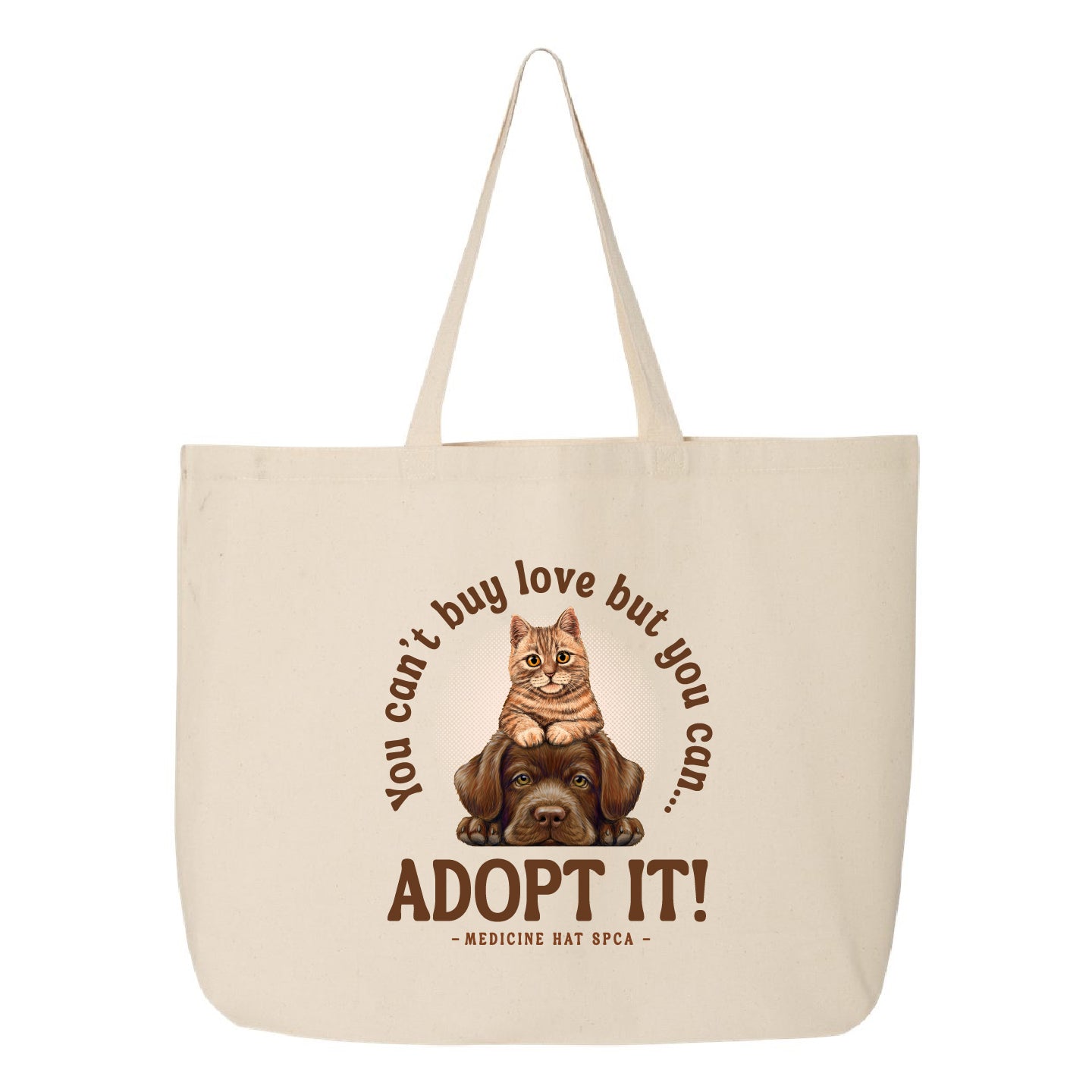 MH SPCA Adopt Love Jumbo Tote Bag - (SPCAT011-Q600)