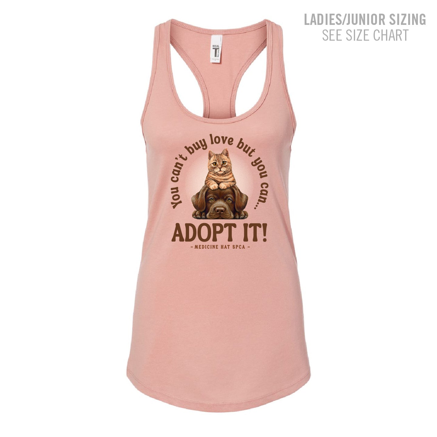 MH SPCA Adopt Love Ladies/Junior Tank Top (SPCAT012-N1533)