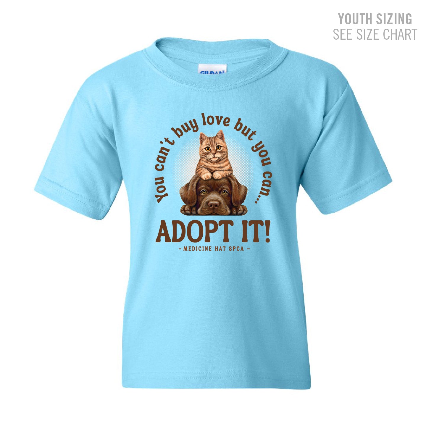 MH SPCA Adopt Love YOUTH T-Shirt (SPCAT012-5000B)