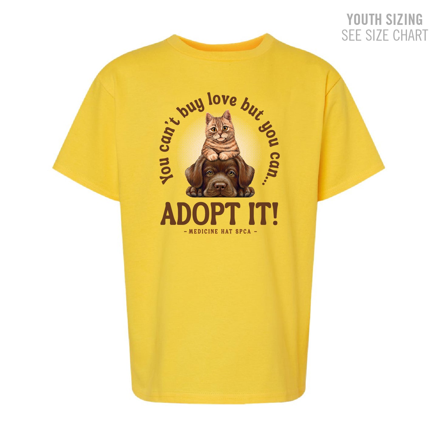 MH SPCA Adopt Love YOUTH T-Shirt (SPCAT012-5000B)