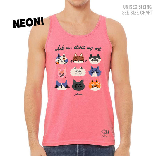 MH SPCA My Cat Unisex Tank Top (SPCAT016-3480CVC)