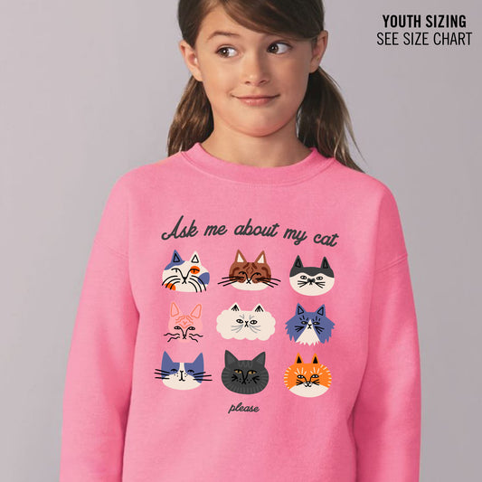 MH SPCA My Cat YOUTH Crewneck Sweatshirt (SPCAT016-18000B)