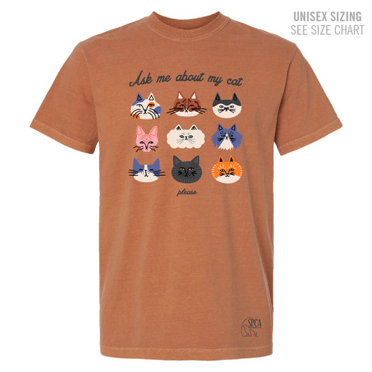MH SPCA My Cat Retro Dyed Unisex Ringspun T-Shirt (SPCAT016-1717)