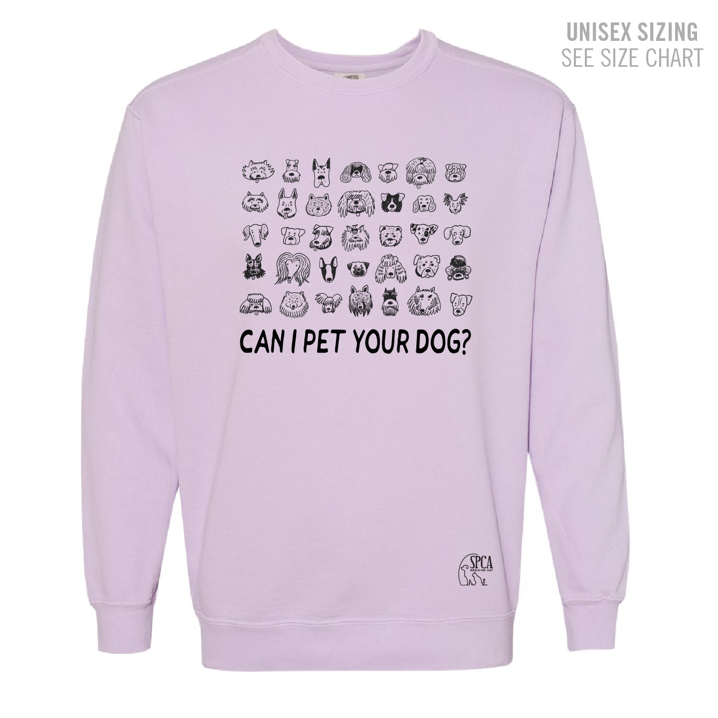 MH SPCA Dogs UNISEX Pigment Dyed Retro Crewneck (SPCAT009/17-1566)