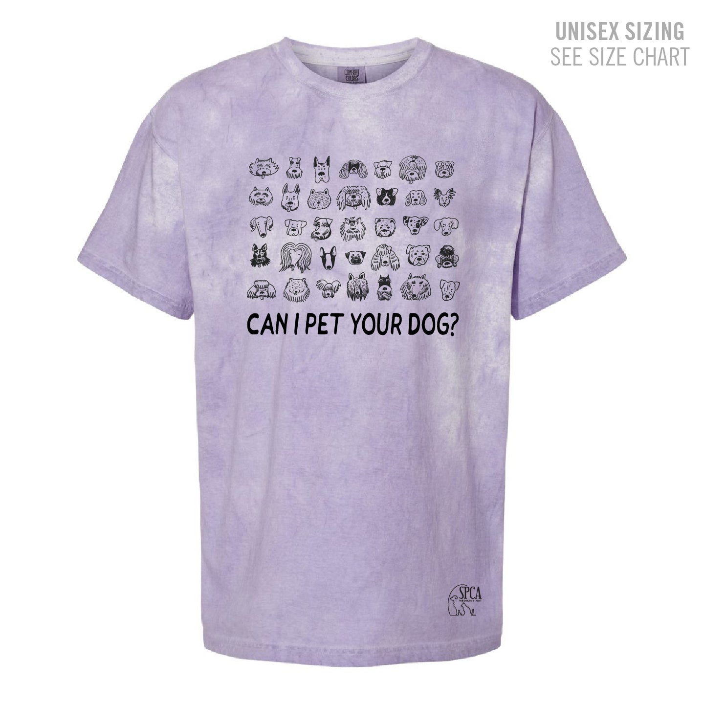 MH SPCA Dogs Colourblast Unisex Ringspun T-Shirt (SPCAT009-1745)