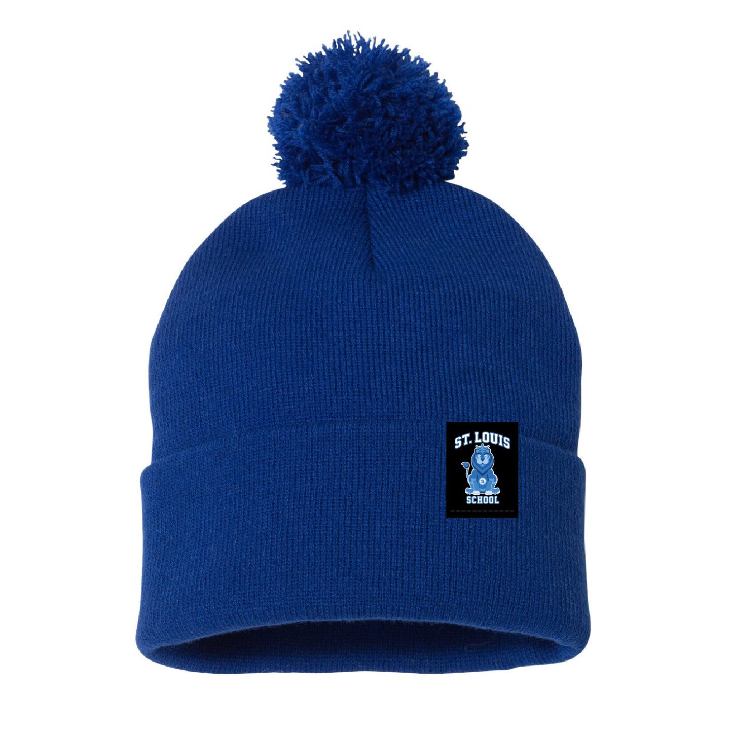 St. Louis School Tagged Cuffed Pom Pom Beanie (STLSP001-SP15)