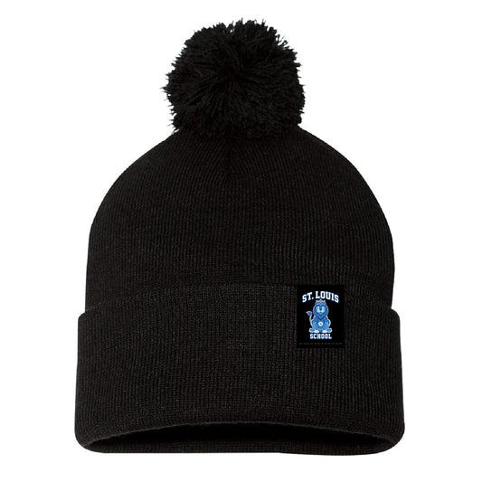 St. Louis School Tagged Cuffed Pom Pom Beanie (STLSP001-SP15)