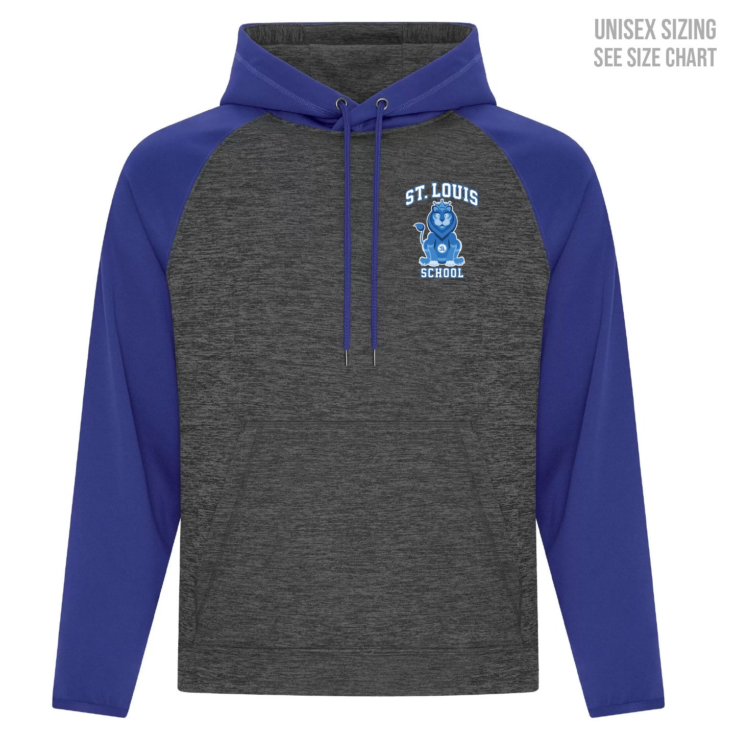 St. Louis School ADULT Small Logo Performance Hoodie (STLST003-F2047)