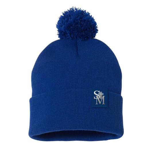 St. Michael's School Tagged Cuffed Pom Pom Beanie (SMSP001-SP15)