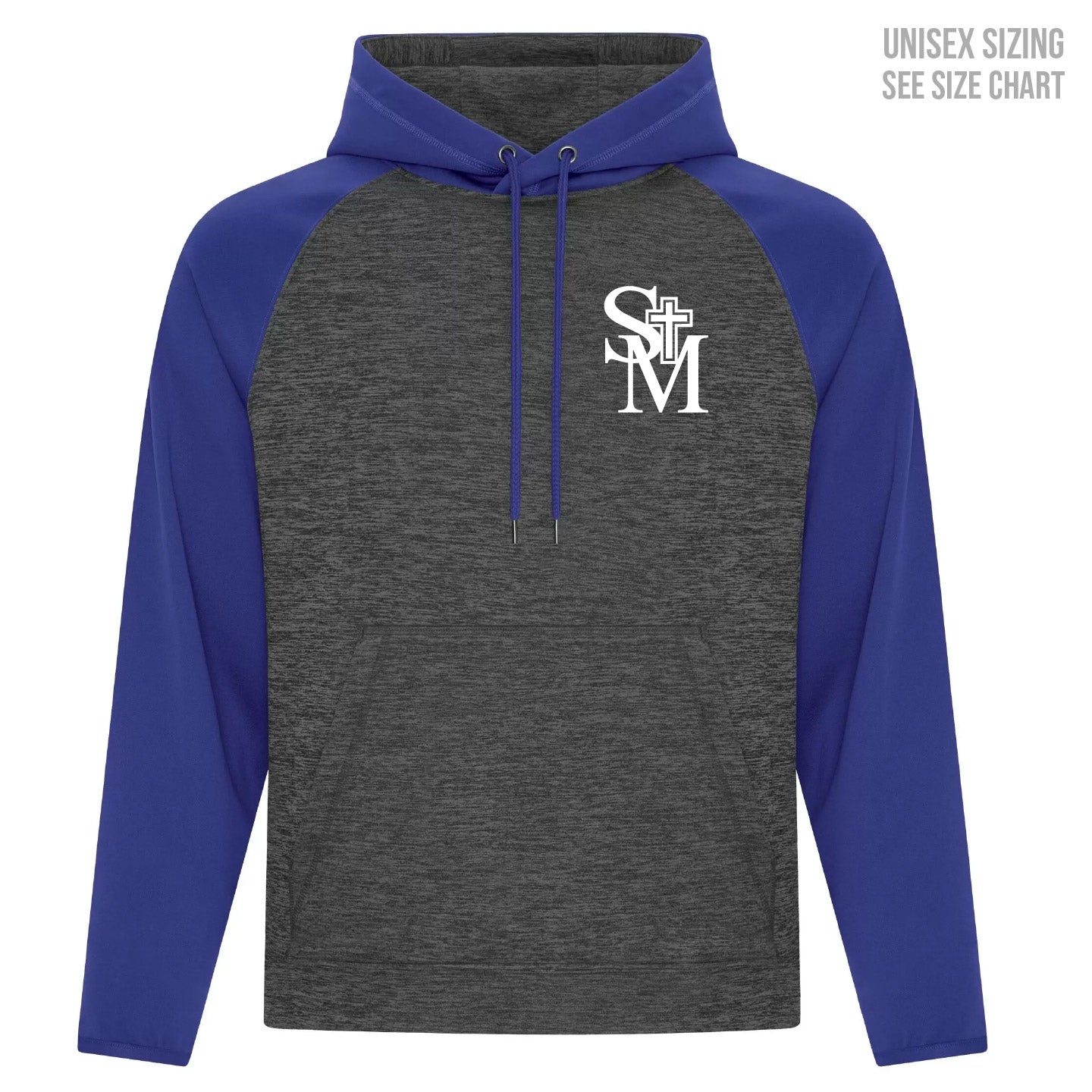 St. Michael's School ADULT Small Logo Performance Hoodie (SMST003-F2047)