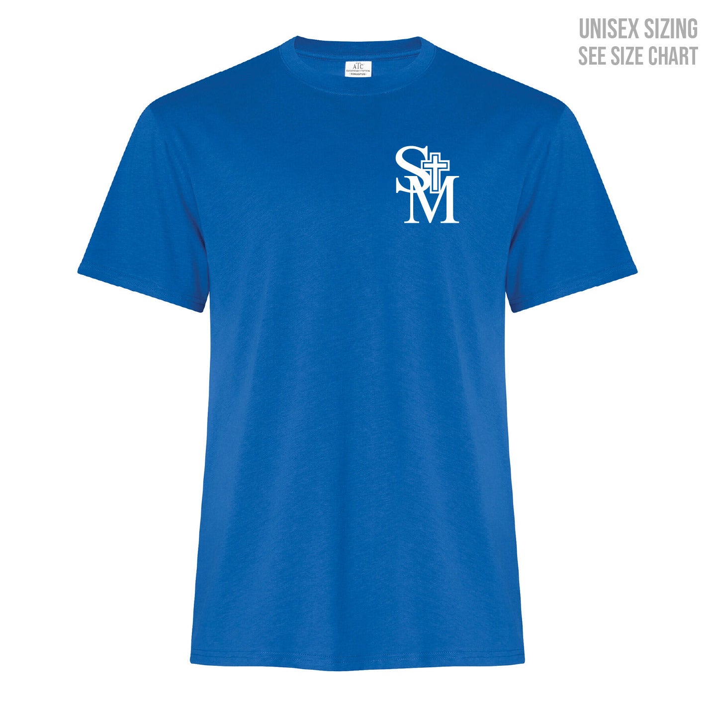 St. Michael's School ADULT Small Logo T-Shirt (SMST003-ATC2000)