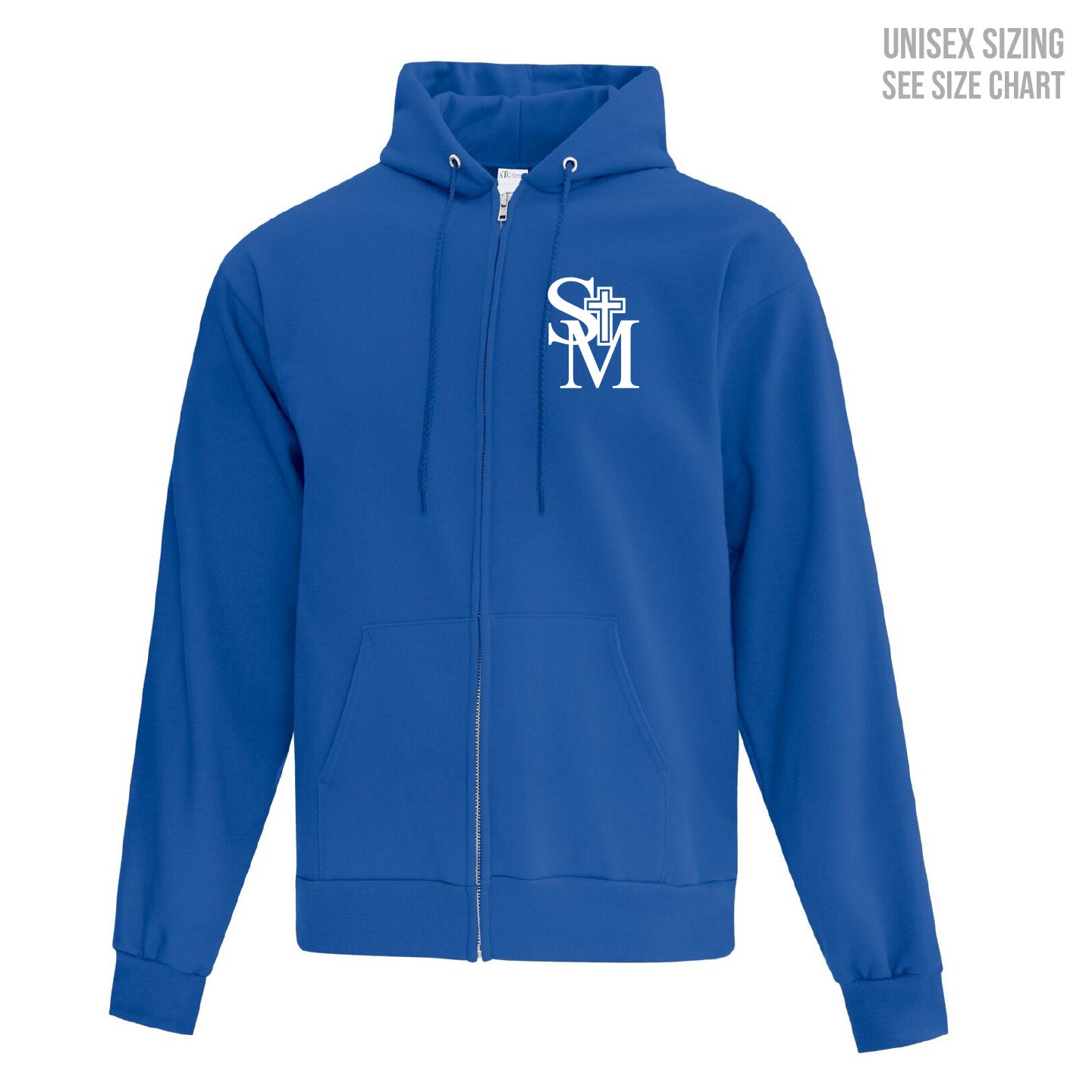 St. Michael's School ADULT Zip-Up Hoodie (SMST003-F2600)