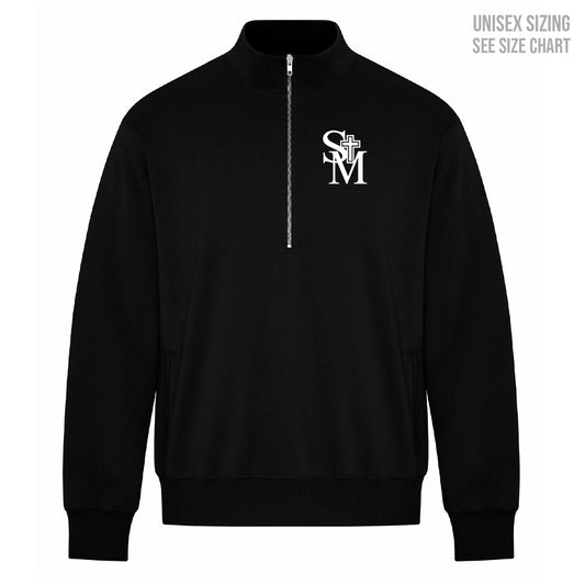 St. Michael's School ADULT 1/2 Zip Sweatshirt w/pockets (SMST003-KOI2270)