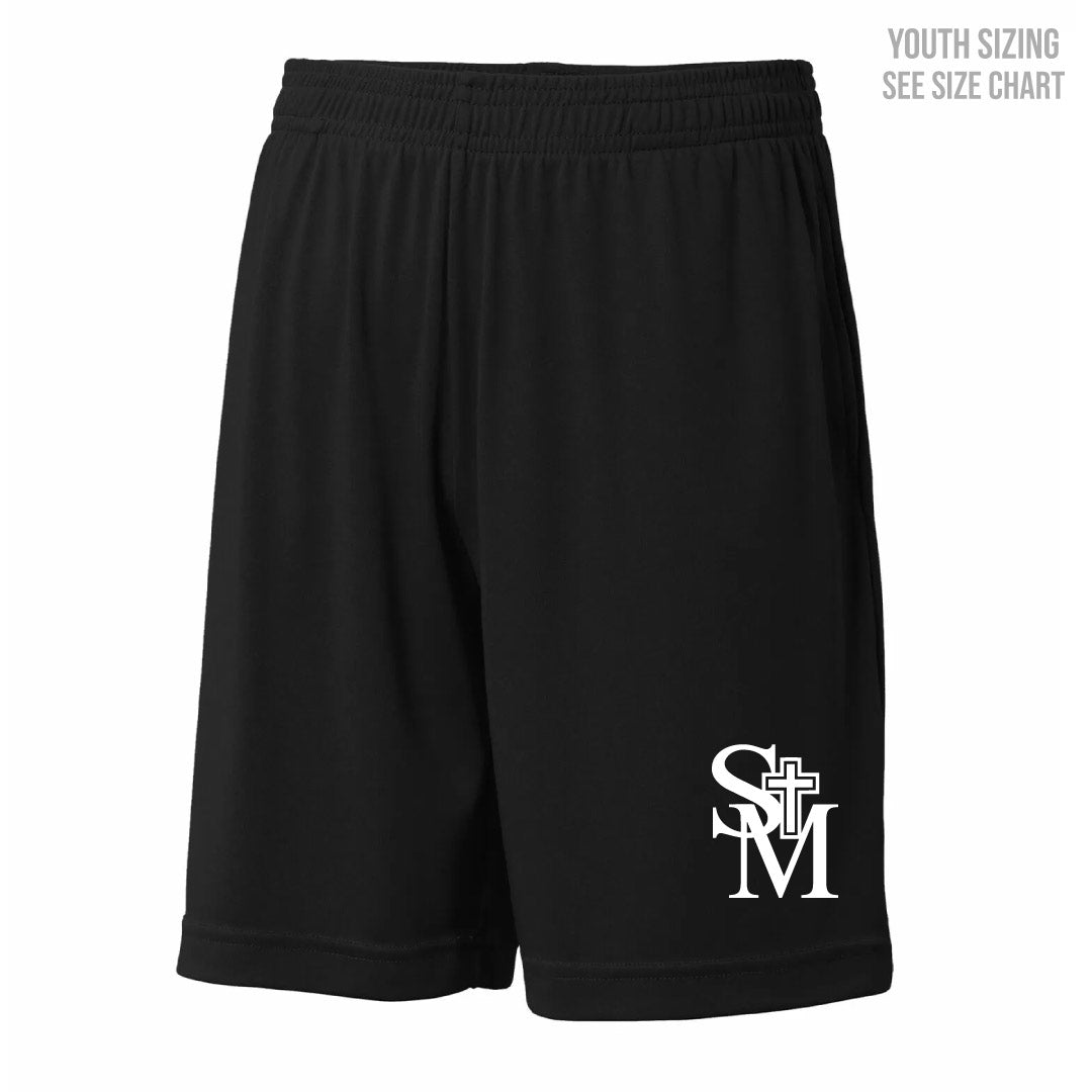 St. Michael's School YOUTH Pocketed Sport Shorts (SMST003-S357P)