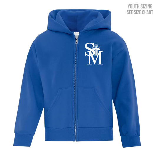 St. Michael's School YOUTH Zip Up Hoodie (SMST003-Y2600)