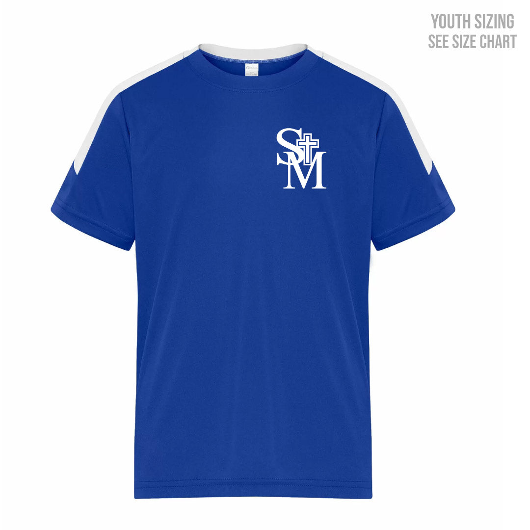 St. Michael's School YOUTH Performance T-Shirt (SMST003-Y3550)