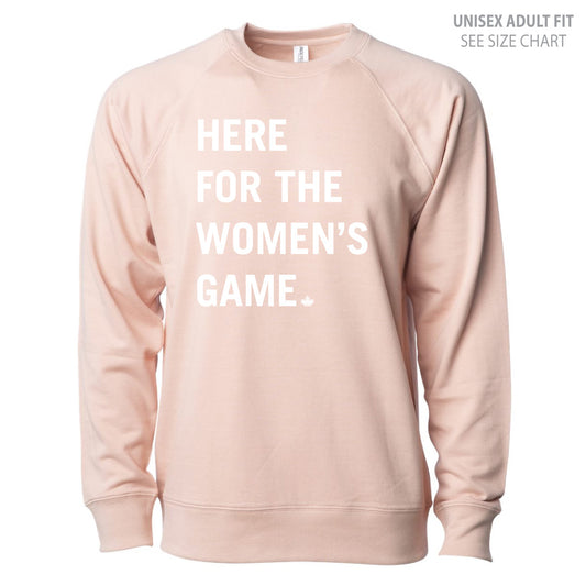 Women's Para Hockey Type Design UNISEX Lightweight Crewneck (WPHT004-SS1000C)