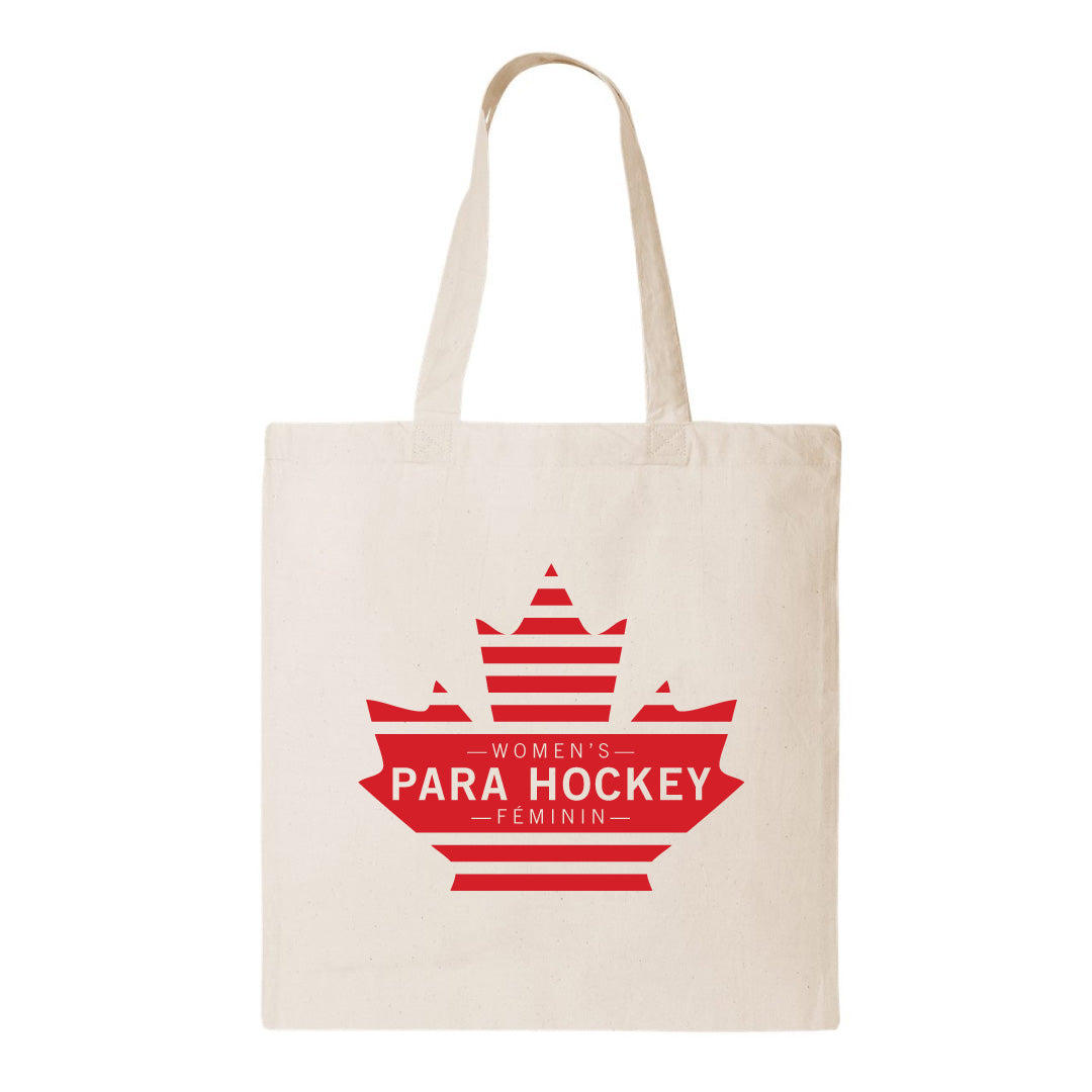 Women's Para Hockey Leaf Design Tote Bag (WPHT002-QTB)