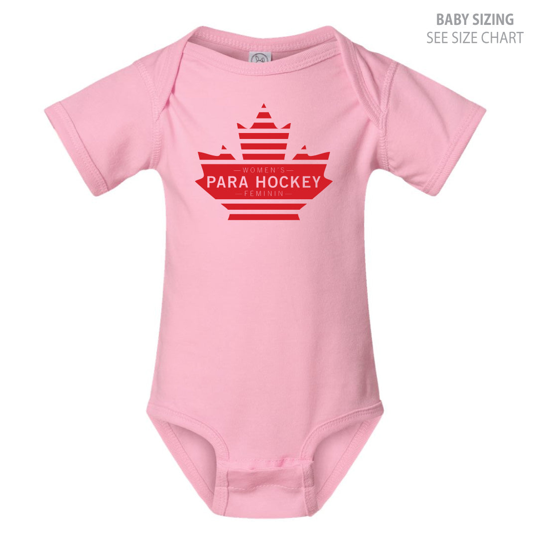 Women's Para Hockey Leaf Design Infant Onesie (WPHT003-4424)