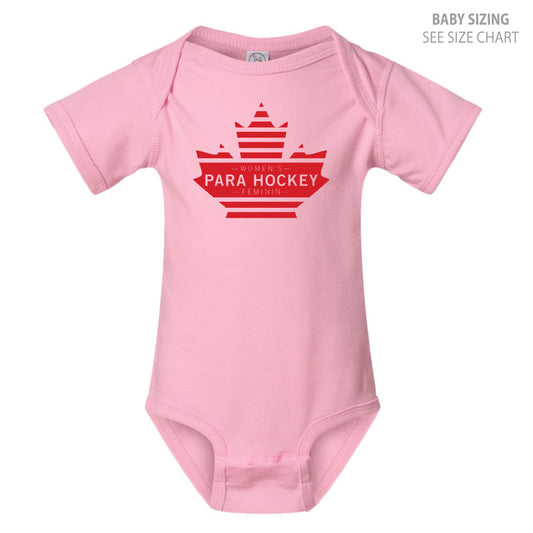 Women's Para Hockey Leaf Design Infant Onesie (WPHT003-4424)