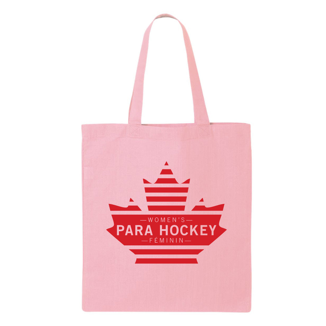 Women's Para Hockey Leaf Design Tote Bag (WPHT002-QTB)