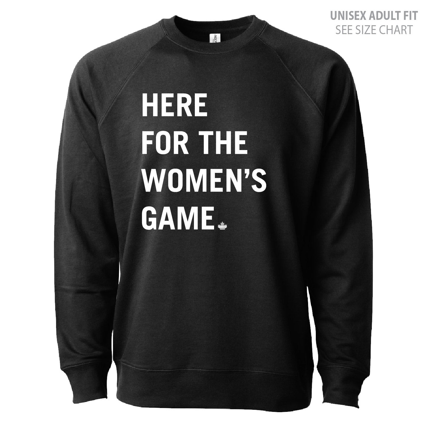 Women's Para Hockey Type Design UNISEX Lightweight Crewneck (WPHT004-SS1000C)