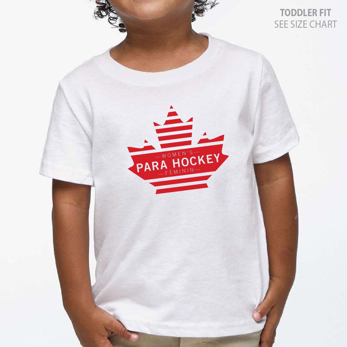 Women's Para Hockey Leaf Design TODDLER T-Shirt (WPHT003-3321)