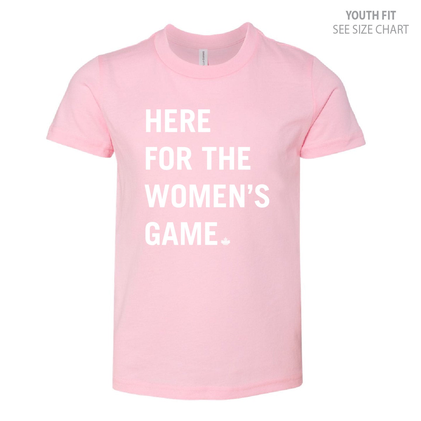 Women's Para Hockey Type Design YOUTH Ringspun T-Shirt (WPHT005-3001Y)