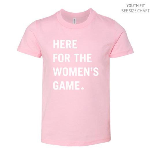 Women's Para Hockey Type Design YOUTH Ringspun T-Shirt (WPHT005-3001Y)