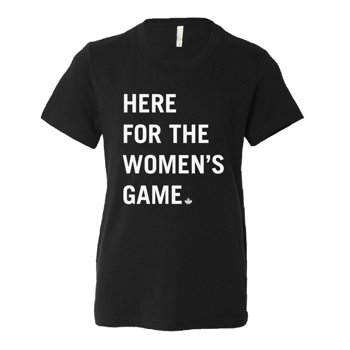 Women's Para Hockey Type Design YOUTH Ringspun T-Shirt (WPHT005-3001Y)