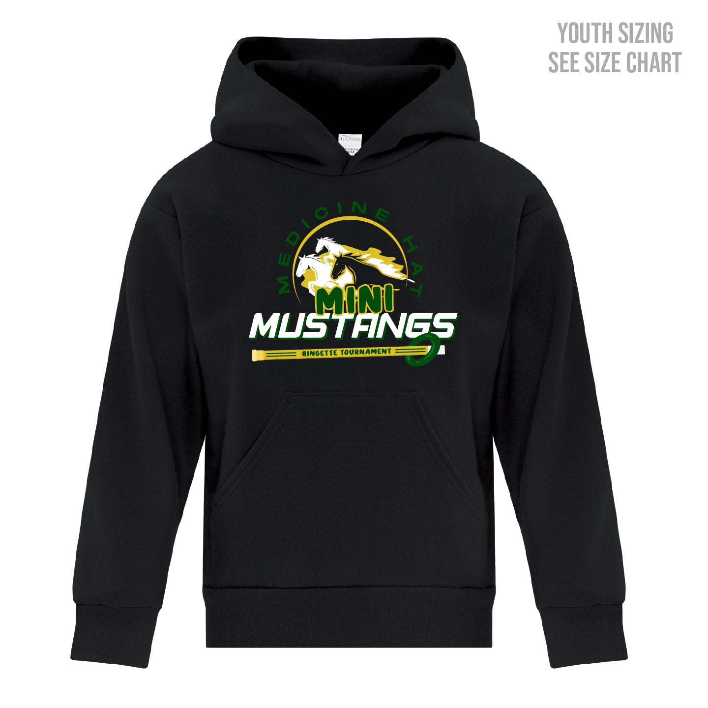 Mini Mustangs YOUTH Pullover Hoodie (MMHRAT001-Y2500)