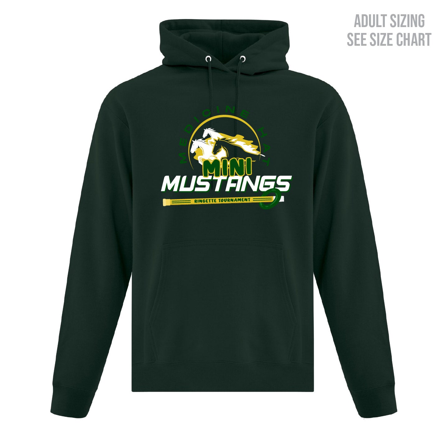 Mini Mustangs ADULT Pullover Hoodie (MMHRAT001-F2500)