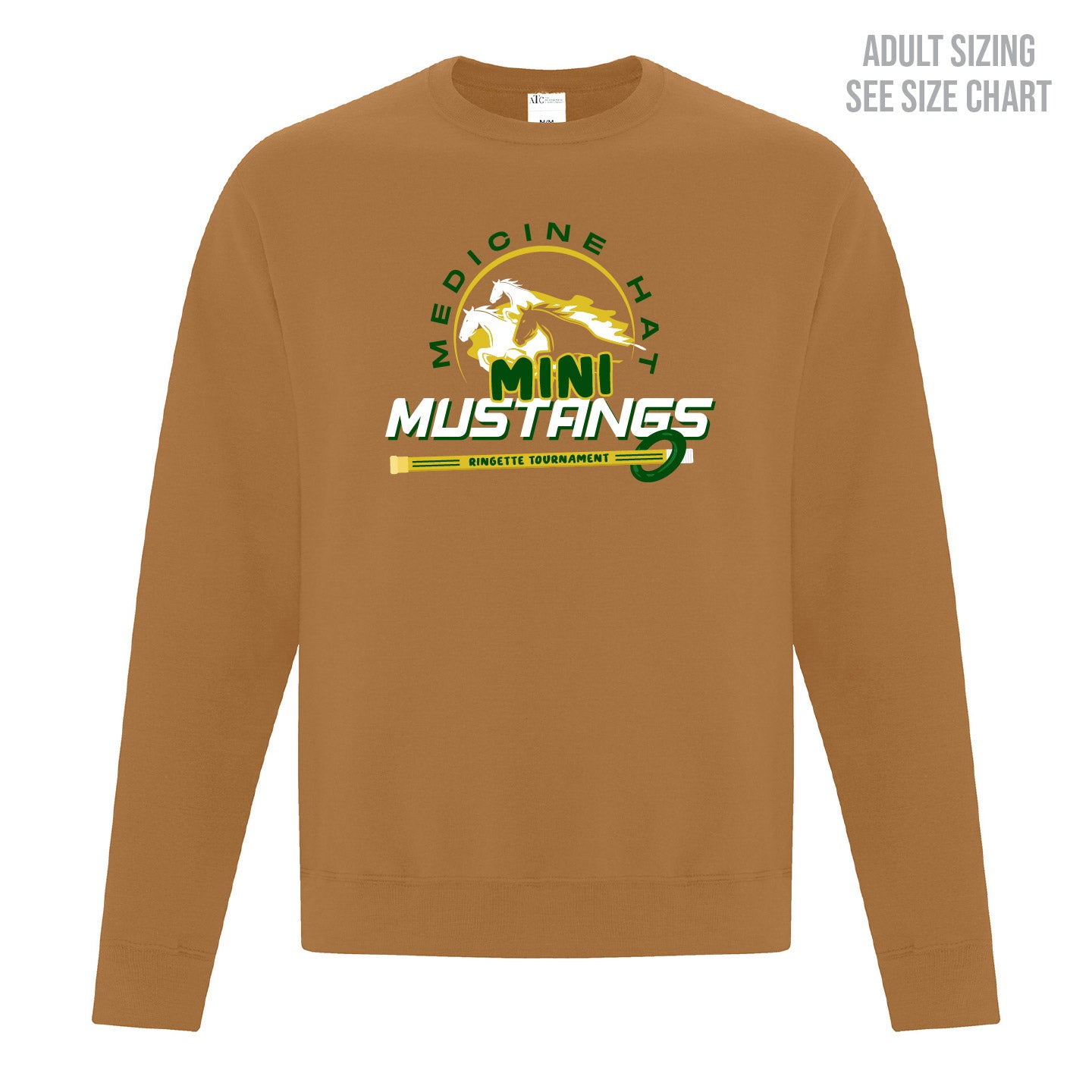 Mini Mustangs ADULT Crewneck Sweatshirt (MMHRAT002-F2400)
