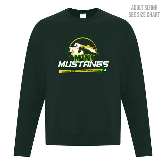 Mini Mustangs ADULT Crewneck Sweatshirt (MMHRAT002-F2400)