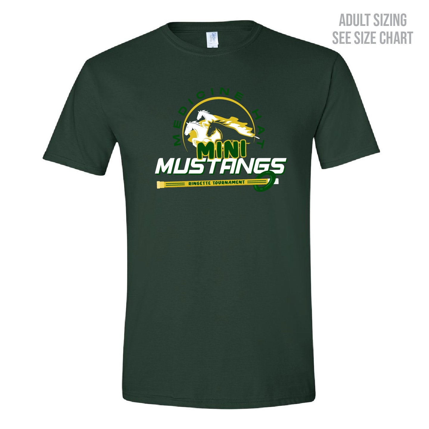 Mini Mustangs ADULT T-Shirt (MMHRAT002-64000)