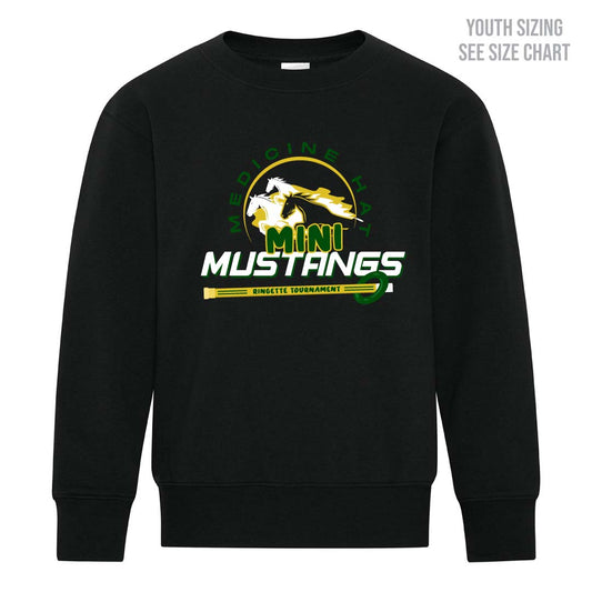 Mini Mustangs YOUTH Crewneck Sweatshirt (MMHRAT001-Y2400)