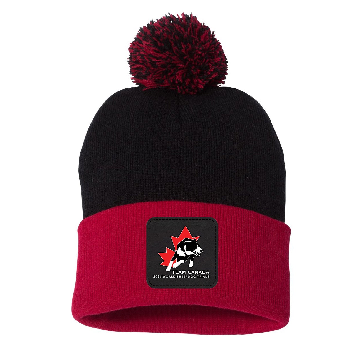 Sheepdog Patched Pom Pom Cuffed Beanie (SDTT007BP2-SP15)