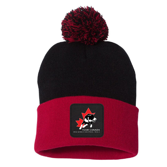 Sheepdog Patched Pom Pom Cuffed Beanie (SDTT007BP2-SP15)
