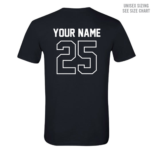 MH Lacrosse Name/Number ADULT T-Shirt (MHLXT005-ATC2000)