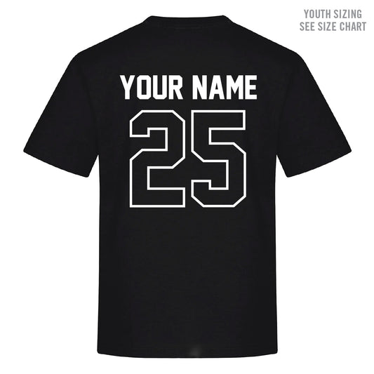 MH Lacrosse Name/Number YOUTH T-Shirt  (MHLXT005-ATC2000Y)