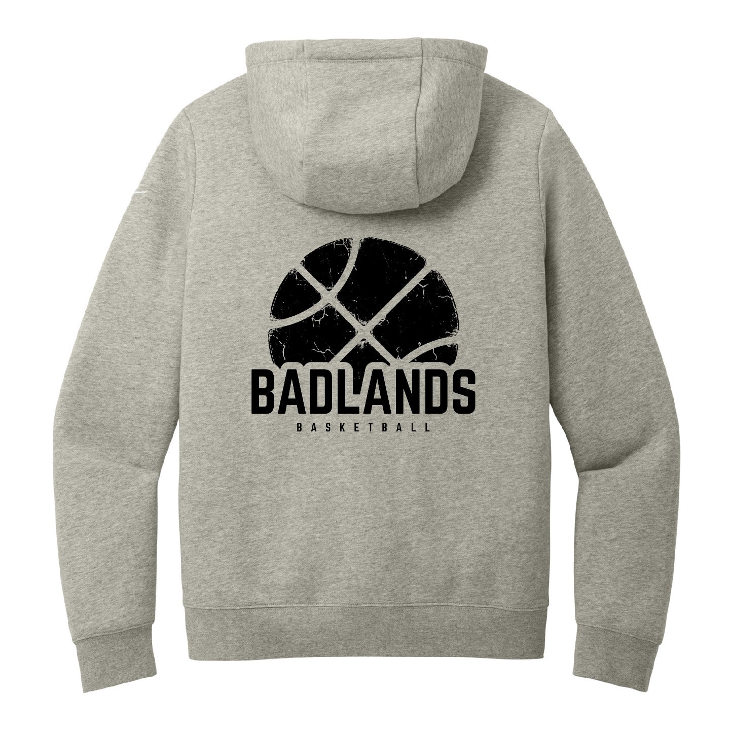 Badlands Basketball Grey Unisex Zip Performance Hoodie (BLBBT003/004-DR1513)